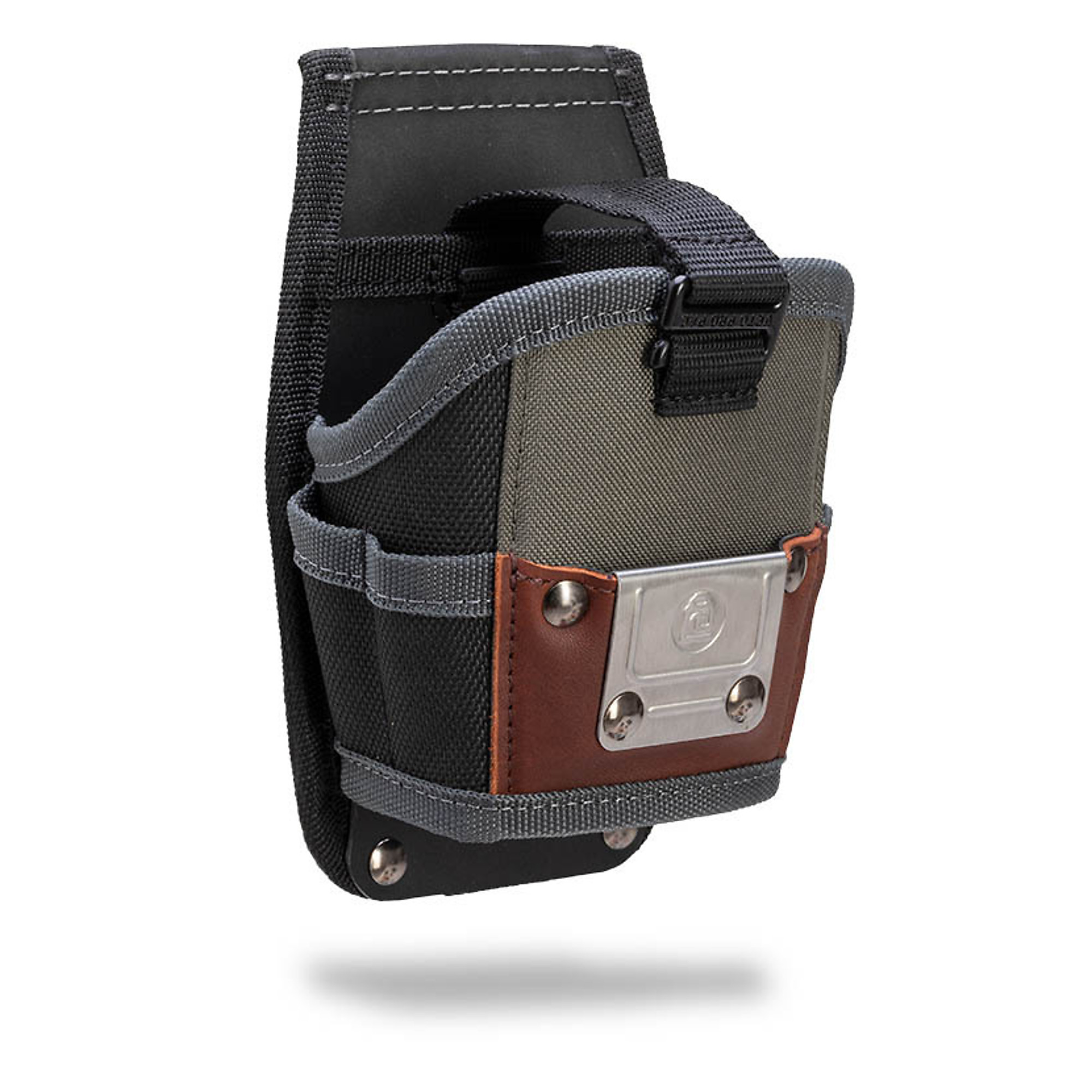 Veto Pro Pac Compact Drill Holster — 4 Drill Bit Pockets, Stainless Steel Tape Clip, Magnetic Flap, Model# DHX Drill Holster